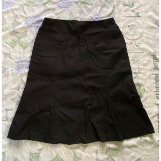 クミキョク(kumikyoku（組曲）)のクミキョク　黒　台形　スカート　3(ひざ丈スカート)