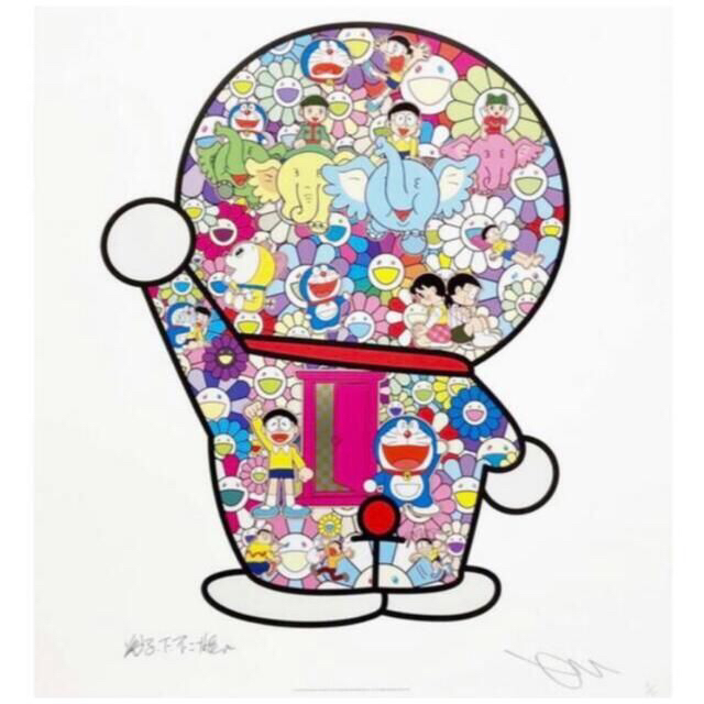 本物の ED300 新品村上隆 ドラえもん 異次元への旅 ポスター作品 本物の ED300 新品村上隆 ドラえもん 異次元への旅 ポスター作品