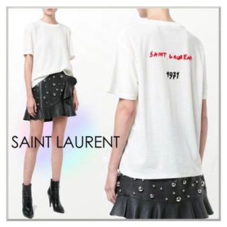 サンローラン(Saint Laurent)のサンローラン　ロゴTシャツ(Tシャツ(半袖/袖なし))