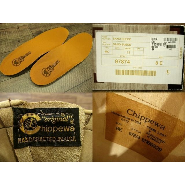 CHIPPEWA(チペワ)のデッドストック 純正ソール付 チペワ 97874 スエード ブーツ 26.0cm メンズの靴/シューズ(ブーツ)の商品写真