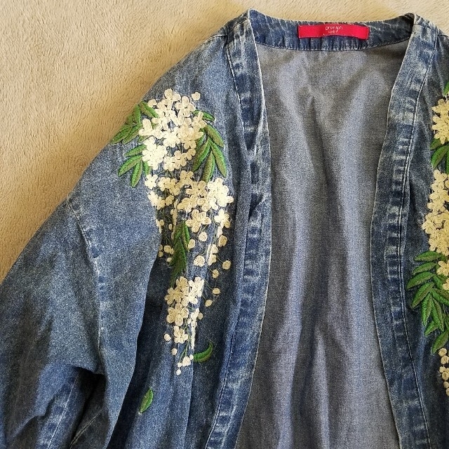 [graniph] embroidery denim shirt gown レディースのジャケット/アウター(その他)の商品写真