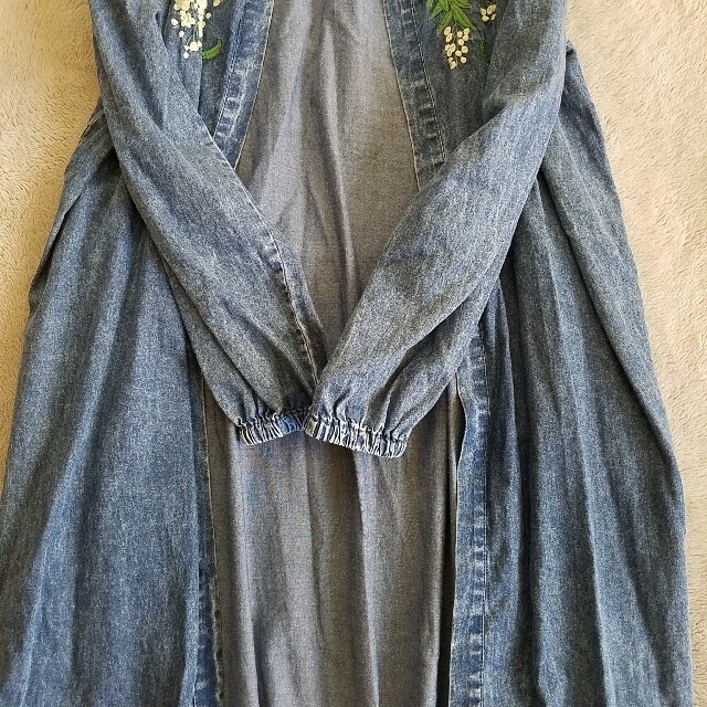 [graniph] embroidery denim shirt gown レディースのジャケット/アウター(その他)の商品写真