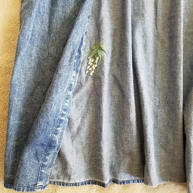 [graniph] embroidery denim shirt gown レディースのジャケット/アウター(その他)の商品写真