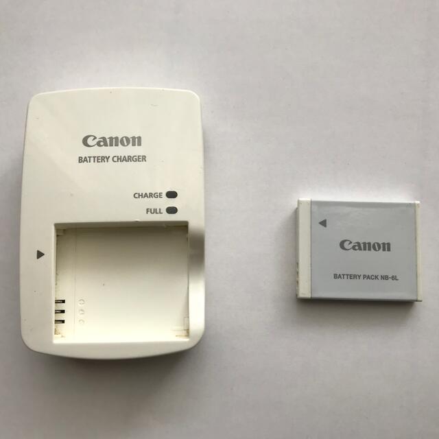 Canon(キヤノン)のCanon デジカメ充電器･バッテリーセット スマホ/家電/カメラのスマートフォン/携帯電話(バッテリー/充電器)の商品写真