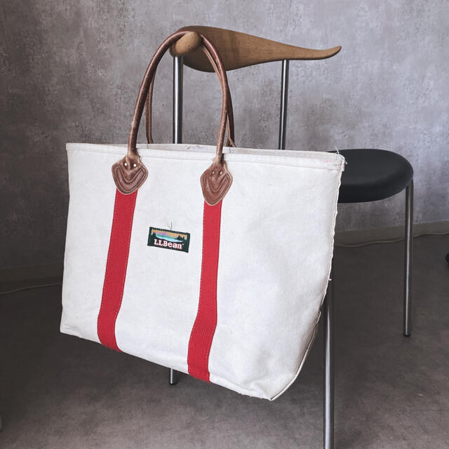 L.L.Bean - 希少 70s ビンテージ n レザーハンドル トートバッグの通販
