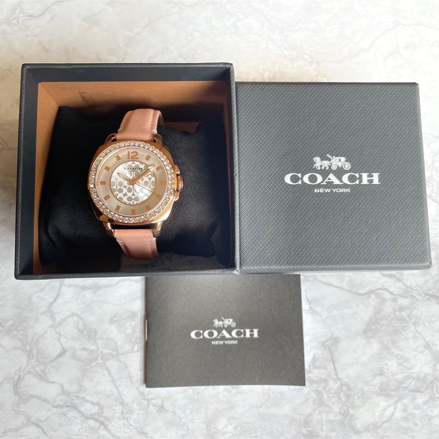 COACH - 新品 COACH ローズゴールド スワロフスキー レディース COACH - 新品 COACH ローズゴールド スワロフスキー レディース