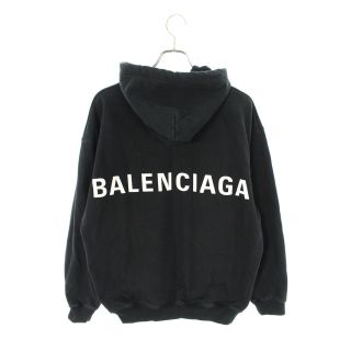 BALENCIAGA  バックロゴオーバーサイズプルオーバーパーカー　xs