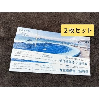 ２枚　四国水族館　ウエスコホールディングス株主優待券(水族館)