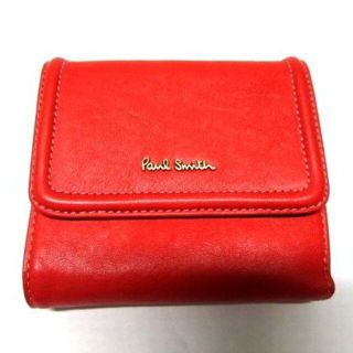 ポールスミス(Paul Smith)の新品ポールスミスPaul Smith 二つ折り財布 ボンディング牛革 レッド(財布)