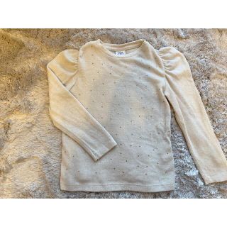 ザラキッズ(ZARA KIDS)のZARA KIDS 116 スタッズ  スワロフスキー トップス(Tシャツ/カットソー)