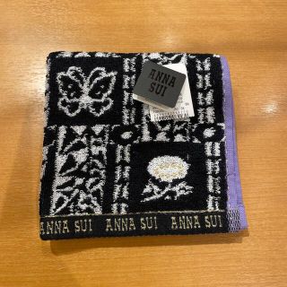 アナスイ(ANNA SUI)のアナスイタオルハンカチブラック(ハンカチ)