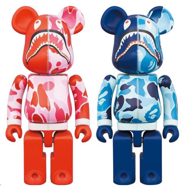 超合金 BE@RBRICK BAPE CAMO SHARK PINK／BLUE