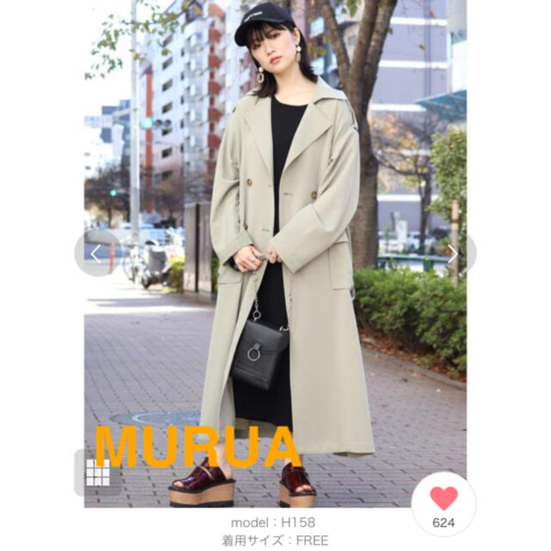 MURUA(ムルーア)のMURUA トレンチコート レディースのジャケット/アウター(トレンチコート)の商品写真