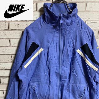 ナイキ(NIKE)の90s 古着 ナイキ 刺繍ロゴ スウォッシュロゴ トラックジャケット ナイロン(ナイロンジャケット)