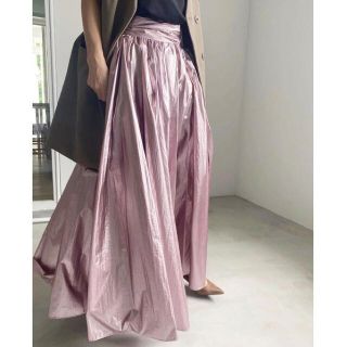 アメリヴィンテージ(Ameri VINTAGE)のAmeri VINTAGE PAPER BAG SKIRT ピンク(ロングスカート)