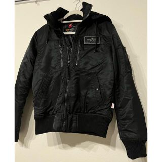 アルファインダストリーズ(ALPHA INDUSTRIES)のほぼ未使用！フード取り外し可☆アルファージャケット(ダウンジャケット)