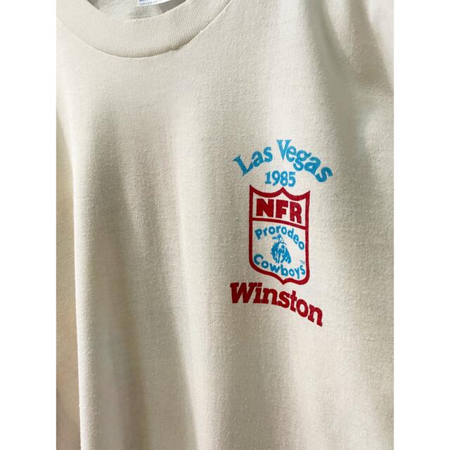 古着 ビンテージ 80s USA カーボーイ 長袖 ロング Tシャツ 希少の通販