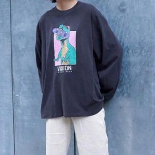 ヴィジョン ストリート ウェア(VISION STREET WEAR)のVISION STREET WEAR 恐竜プリントロンＴ(Tシャツ/カットソー(七分/長袖))