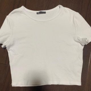 ザラ(ZARA)のZARA ミニ丈　Tシャツ(Tシャツ(半袖/袖なし))