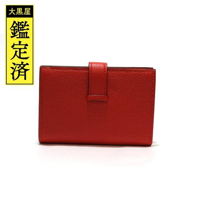 Hermes - エルメス ベアンカードケース ローズテキサス/ゴールド金具