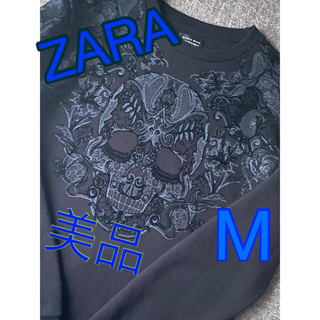 ザラ(ZARA)の専用ZARA MAN スカル　ドクロ　トレーナー  サイズM(Tシャツ/カットソー(七分/長袖))