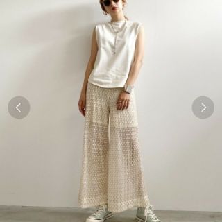 アメリヴィンテージ(Ameri VINTAGE)の【新品】AMERI MEDI SHINE LACE PANTS(カジュアルパンツ)