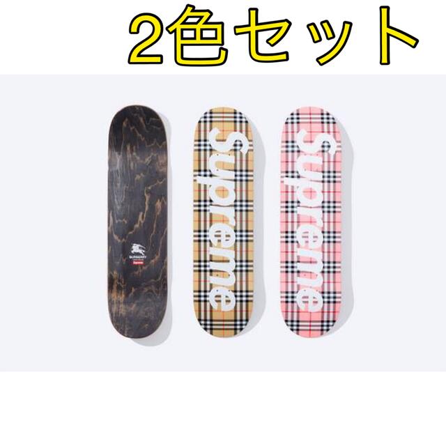 Supreme(シュプリーム)のSupreme × Burberry Skateboard  2個セット スポーツ/アウトドアのスポーツ/アウトドア その他(スケートボード)の商品写真