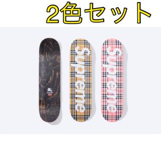 シュプリーム(Supreme)のSupreme × Burberry Skateboard  2個セット(スケートボード)