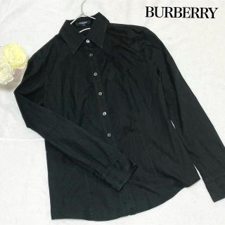 バーバリー(BURBERRY)のBurberry ブラウス　ブラック　シック　上品　【現品限り！】　ストライプ(シャツ/ブラウス(長袖/七分))