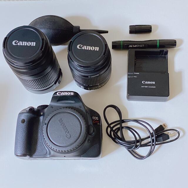 新着 Canon eos kiss x4 ダブルズームレンズ 掃除セット付き 一眼レフ