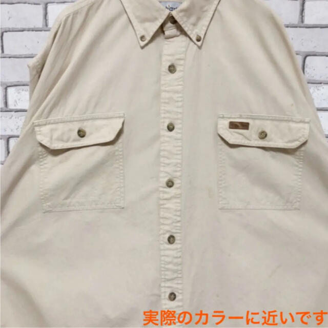 carhartt(カーハート)の超希少 カーハート 革タグ ビックサイズ チノ BD シャツ メキシコ製 90s メンズのトップス(シャツ)の商品写真