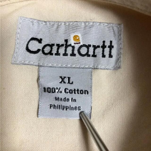 carhartt(カーハート)の超希少 カーハート 革タグ ビックサイズ チノ BD シャツ メキシコ製 90s メンズのトップス(シャツ)の商品写真