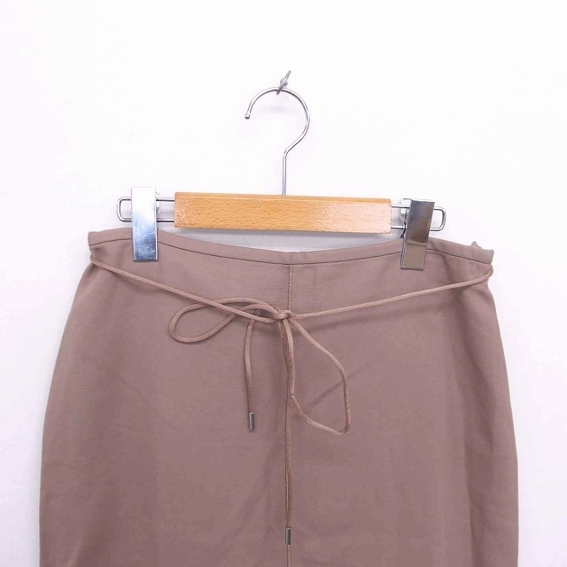 nitca(ニトカ)のニトカ nitca タイト スカート ロング ウエスト紐 薄手 F ベージュ レディースのスカート(ロングスカート)の商品写真