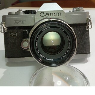 キヤノン(Canon)の324 Canon FT QLフィルム カメラ  レンズ 50mm 1:1.8(フィルムカメラ)