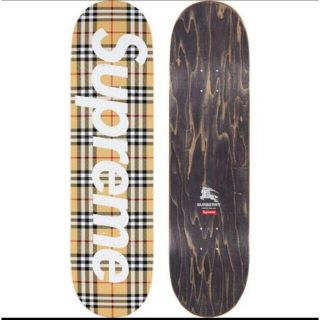 シュプリーム(Supreme)のsupreme Burberry skateboard デッキ beige(スケートボード)