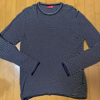 ザラ(ZARA)のZARA メンズ ロングスリーブ Ｍ　シャツ Tシャツ スウェット ボーダー(Tシャツ/カットソー(七分/長袖))