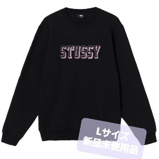 ステューシー(STUSSY)のSTUSSY stussy ステューシー　スウェット　ブラック　L(スウェット)