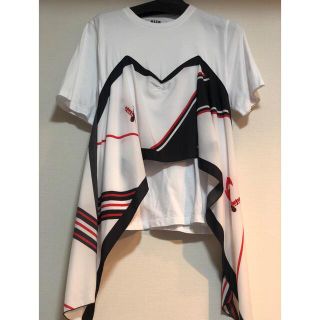 MSGM エムエスジーエム 新品 スカーフデザイン Tシャツ ワンピ XS