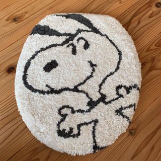 スヌーピー(SNOOPY)の新品　サーフスヌーピー　アイボリー　普通便座フタカバー(トイレマット)