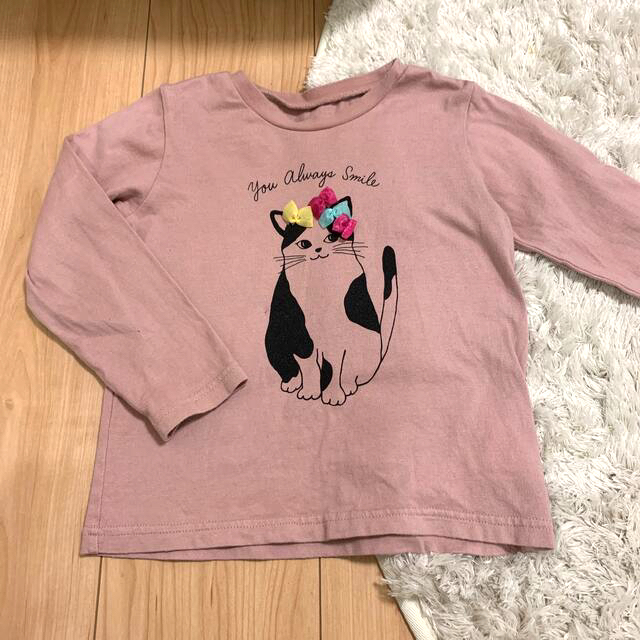 ベルメゾン(ベルメゾン)のベルメゾン　ねこちゃんTシャツ キッズ/ベビー/マタニティのキッズ服女の子用(90cm~)(Tシャツ/カットソー)の商品写真