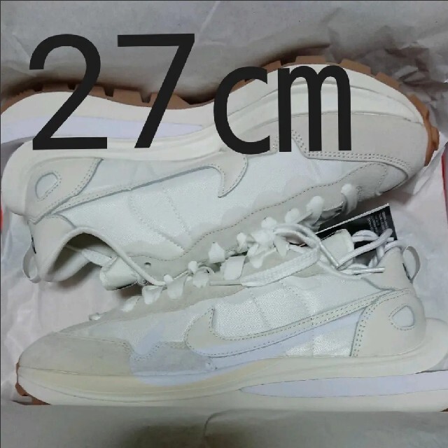 NIKE SACAI VAPORWAFFLE WHITE GUM 27cmメンズ