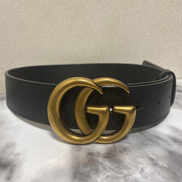 てなグッズや ダブルG GUCCI ダブルGバックル レザーベルト 【美品】GUCCI - kobegakuin-biz.jp