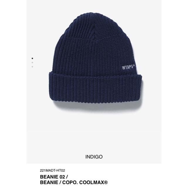 W)taps(ダブルタップス)のWTAPS BEANIE 02 BEANIE  INDIGO COOLMAX メンズの帽子(ニット帽/ビーニー)の商品写真