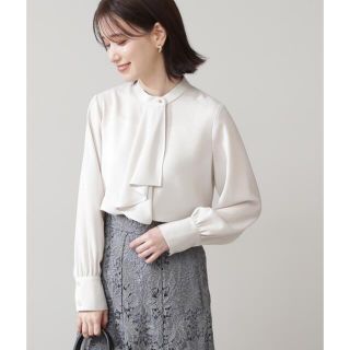 エヌナチュラルビューティーベーシック(N.Natural beauty basic)のシャツ ブラウス ◆ボウタイ風ブラウス(シャツ/ブラウス(長袖/七分))