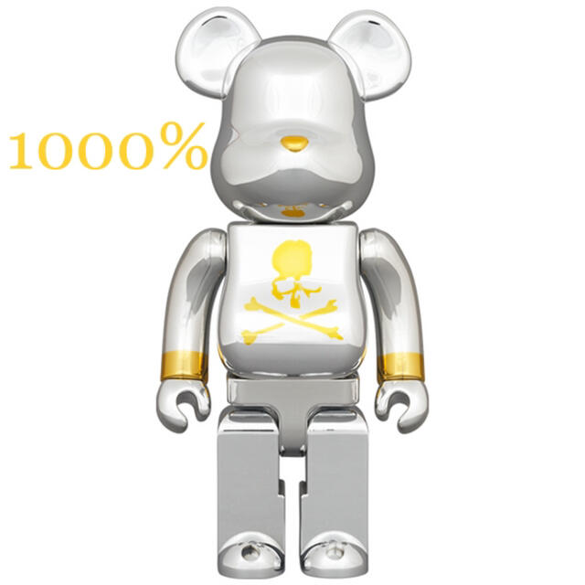 BE@RBRICK mastermind JAPAN SILVER 1000％