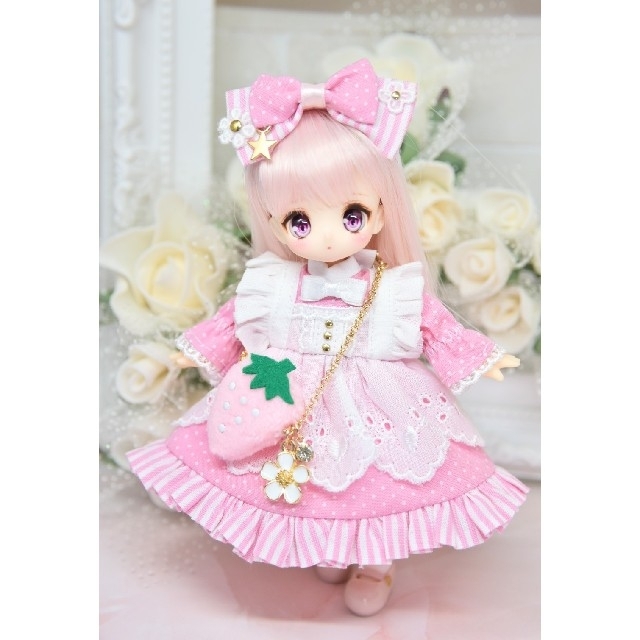 いちごのワンピースセット*ピンク 1