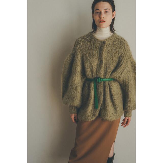 CLANE : COLOR MOHAIR SHAGGY CARDIGAN