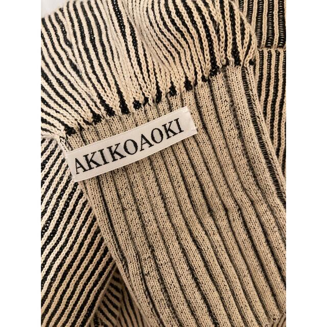 値下げAKIKOAOKI アキコアオキDual face knit | une3.net