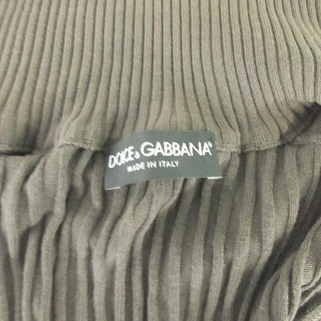 DOLCE&GABBANA(ドルチェアンドガッバーナ)のドルチェ&ガッバーナ リブニット ドライバーズニット グレー 48 L位  レディースのトップス(ニット/セーター)の商品写真