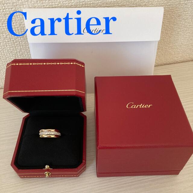 Cartier(カルティエ)の【Cartier】モビリスダイヤモンドリング ［52］750 WG・YG・P G レディースのアクセサリー(リング(指輪))の商品写真